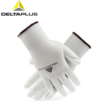 代尔塔（Deltaplus）201704 VE702P PU涂层精细操作手套 白色13针涂掌 定做 10码 12双