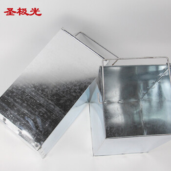 圣极光不锈钢垃圾桶四棱角桶酒店废纸桶710846可定制29*29*63cm