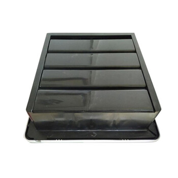 冰禹 BY-5086 弧面塑料百叶窗换气扇 浴室厕所厨房排风扇 墙壁排气扇 白色换气扇 6寸