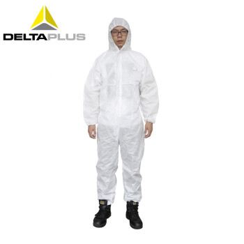 代尔塔（Deltaplus）406115 DT115无纺布透气型连体防护服 防化学液体飞溅油漆喷涂石棉作业 M码  1件
