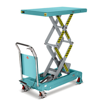 德国亚迈狮  手动剪式升降平台车 载重300kg 提升范围285-880mm 平台尺寸850*500*50mm TF30