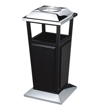 南 GPX-113 南方黑金钢烟灰桶  黑色 办公楼立式创意座地烟灰桶户外垃圾箱大厅大堂电梯口烟灰桶