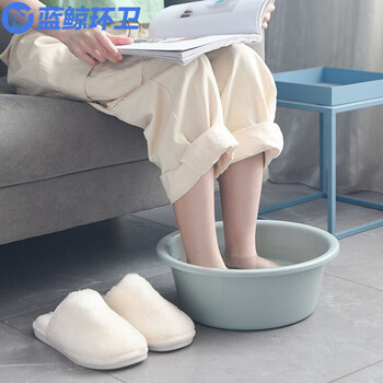 蓝鲸环卫 樱粉 三件套水桶洗脸盆面盆水瓢勺套装塑料加厚水桶LJHW-9055