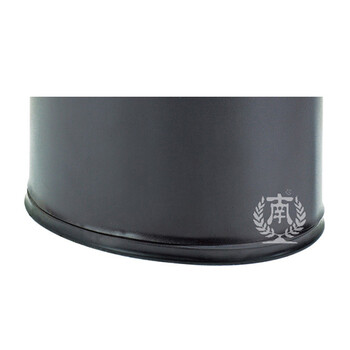 南 GPX-45M 南方椭圆形双层浮雕花房间桶 黑色 商用酒店宾馆客房垃圾桶 房间桶 果皮桶 内桶容量10.33升