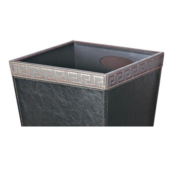 南 GPX-45J 南方套皮房间桶 配铁砂内桶 商用酒店宾馆客房垃圾桶 皮纹房间桶 果皮桶 内桶容量5.3升