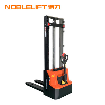 诺力（NOBLELIFT）PSE12B铅酸天罡步行式电动堆高叉车荷载1.2吨升高2.9米 货叉685*1150mm	