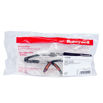 Honeywell霍尼韦尔 100110 S200A系列 黑色镜框透明镜片耐刮擦防雾防护眼镜定做 1付
