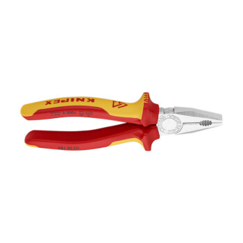 凯尼派克（KNIPEX）03 06 180 绝缘通用型钢丝钳 七寸 镀铬 绝缘双色手柄 180mm 切割类工具 钢