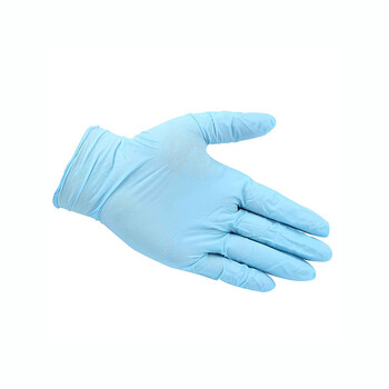 ANSELL一次性丁腈手套卷边袖口纹理指尖 100只/盒 浅蓝色92-670 L码