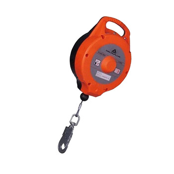 代尔塔/DELTAPLUS 505122 自动收缩式防坠制动器AN122T 镀锌钢索6米 1个 企业专享