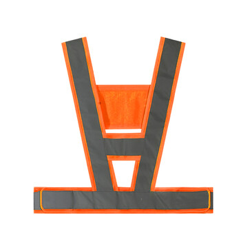 星工（XINGGONG）反光背心 交通安全服马甲骑行施工环卫荧光衣义工志愿者广告反光衣 橙底灰条XGG-031