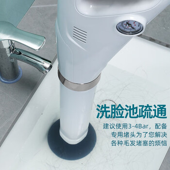 巨奇严选 锂电电动马桶下水道管道疏通机剂一炮通多功能堵塞疏通工具