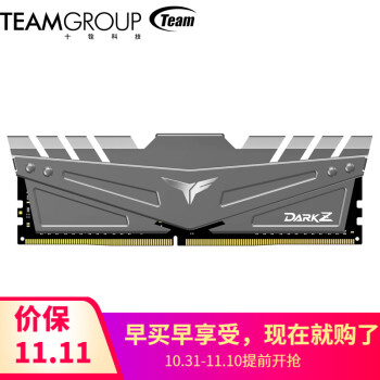 十铨(Team) 冥神系列 DDR4 2666 8G内存条 新版冥神DDR4 2666 8G灰色