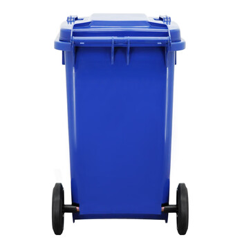 益美得 YY-100A 苏州款加厚大号分类垃圾桶 环卫物业学校户外带轮垃圾桶果皮箱 100L蓝色-其他垃圾