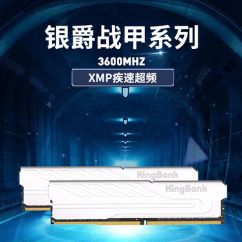 金百达（KINGBANK）16GB(8G×2)套装 DDR4 3600 台式机内存条 银爵 C18 适配黑神话悟空
