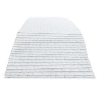 者也 白色工业吸油棉片溢油漏油吸附棉吸污垫 40*50cm*4mm100片/箱