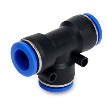 冰禹 BYQD-108 气管接头 塑料快插快速接头 T型三通PE 接5厘管