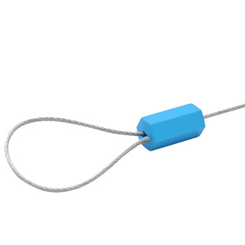 海斯迪克 抽紧式钢丝封条 集装箱施封锁 防伪铅封 一次性封条锁 25cm 100条 HKW-38