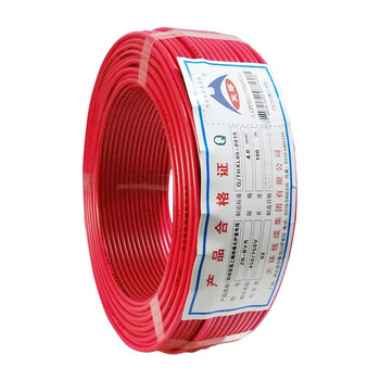 天环 ZR-BVR-450/750V-1*4.0 阻燃单芯多股铜芯软电线 100米 红色