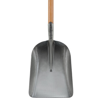 兰诗（LAUTEE）210380 煤铲铁锹 农用工具铁锨建筑钢楸  3号（小）煤楸整套1.2M槐木杆