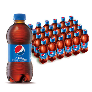 百事可乐 Pepsi 汽水碳酸饮料 300ml*24瓶 整箱装 新老包装随机发货,降价幅度2.8%