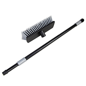 兰诗（LAUTEE）PA1157 长柄可调节刷胶地刷/木质硬毛地板刷 中号26厘米头