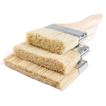 庄太太【高档长毛加厚1寸】油漆刷软毛刷子工业用无痕长柄1寸2寸3寸4寸8寸烧烤猪毛刷