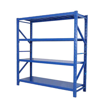 海斯迪克 HKW-48 仓储货架 库房仓库储物架 轻型多功能置物架 展示架 4层白色 长100*宽40*高200cm主架