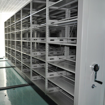 万尊仓储密集架手摇移动密集柜钢制轨道移动货架档案柜一列5组每立方单价 单组尺寸900mm*2300mm*560mm