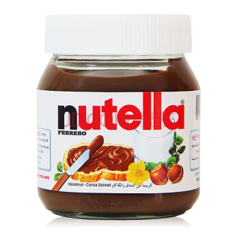 能多益（Ferrero Nutella）Nutella能多益 榛子巧克力酱 榛果可可酱 能多益巧克力酱 面包酱 350g*1瓶