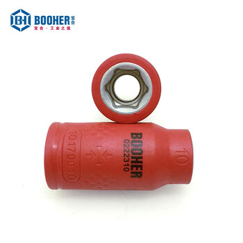 宝合(booher)3/8"绝缘公制套筒 8MM