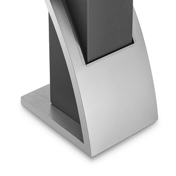 舒蔻酒店垃圾桶大堂立式室外宾馆时尚带内桶走廊带烟灰缸商场果皮桶箱电梯口A-179不锈钢S型烟灰桶方桶