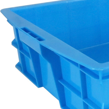 兰诗（LAUTEE）575-140 多功能周转箱 仓储物流箱 转运筐长方形塑料箱 蓝色575x390x140