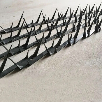 唯曼围墙防爬刺钉窗台阳台小区院墙围栏防盗刺别墅铁刺墙头钢刺防小偷围栏刺 热镀锌小号刺钉1根1.25米长