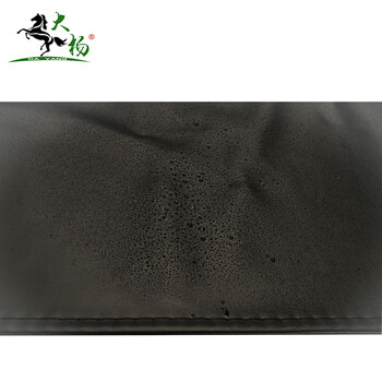 大杨216皮革围裙男女 防水防污耐脏挂脖厨房家务餐厅洗车场工厂皮罩衣 黑色 定制