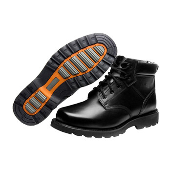 星工（XINGONG）保暖棉鞋男 防滑扣男士短靴户外防寒军迷羊毛皮靴 黑色 40码