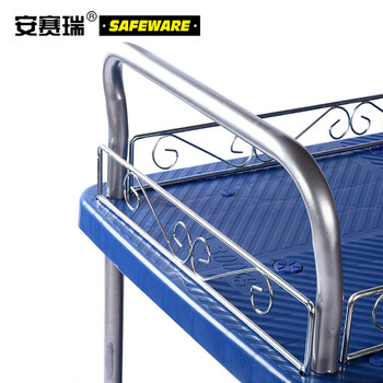 安赛瑞 双层平板手推车60×90cm 承重300kg  23659