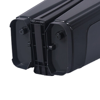 震迪塑料垃圾桶50L分类款双桶蓝灰色带盖双桶垃圾箱KT559脚踩式