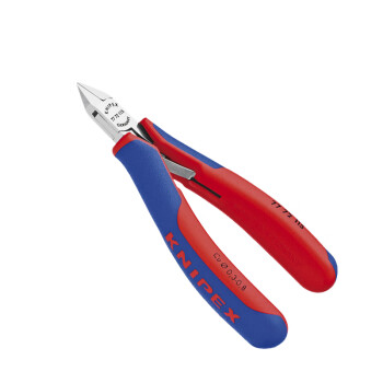 凯尼派克（KNIPEX）77 72 115 电子斜口钳 双色双材料手柄 迷你尖头 带小偏刃 剪切类工具 钢