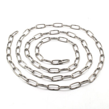 盛富永 304不锈钢链条 不锈钢链子牵引链金属链条 不锈钢铁链 5mm