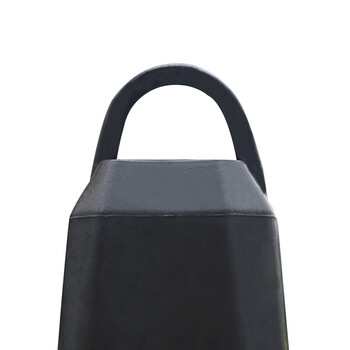 工霸（GONGBA）禁止停车路锥 雪糕筒桶 停车桩 安全警示锥 带提环绿黑反光锥 不含沙 62cm 定制