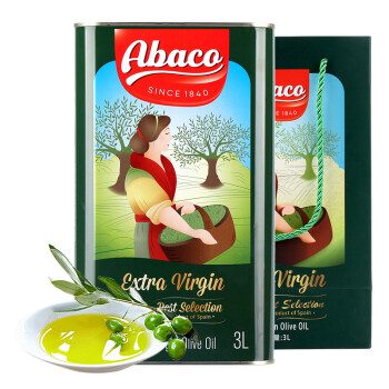 西班牙 佰多力（Abaco）特级初榨橄榄油 原装进口食用油 3L 铁听