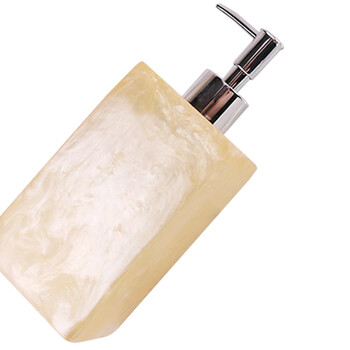 兰诗（LAUTEE）PA1148 黑仿大理石洗手液瓶 500ml黑色款