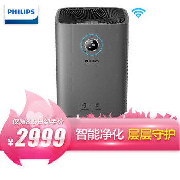 飞利浦（PHILIPS） 空气净化器 除甲醛 除雾霾 除过敏原 除细菌 病毒 APP控制AC5655