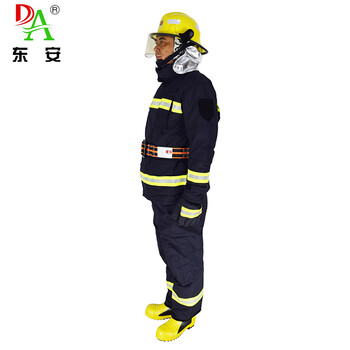 东安（DA）3C认证消防服5件套17款消防战斗服180#/14款头盔/手套/腰带/消防靴43定做1套