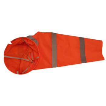 腾驰（CT）气象风向袋 加固型荧光型风向标防水风向袋企业风向测量户外风向检测（气象风向袋150cm）