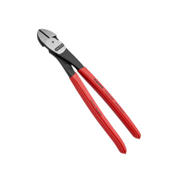 凯尼派克（KNIPEX）74 21 250 省力型斜口钳 抛光 塑料套柄 12°弯头 250mm 切割类工具 钢