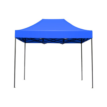 劳博士 LBS845 应急救援帐篷 雨棚广告帐篷伸缩遮阳雨伞防雨防晒蓬 加固黑钢3*3蓝