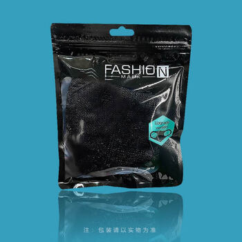 旷尔 一次性口罩 3D挂耳式折叠防护口罩 无纺布面罩【细耳带黑色 143x167mm】