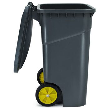 超宝（CHAOBAO）B-011B-1 大号加厚垃圾桶 户外桶酒店物业环卫带盖垃圾桶 120L黑色普通款